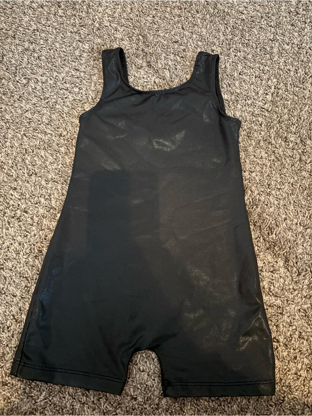 Amazon Black Shiny Kids One-Piece Romper